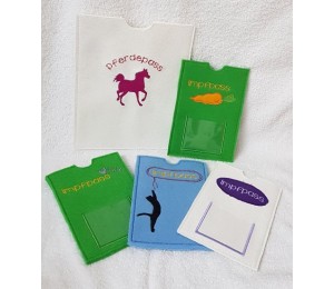 ITH - Stickserie Impfpasshüllen - Hund, Katze, Pferd, Kaninchen